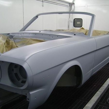Ford Mustang Zwischenstand der Lackierung