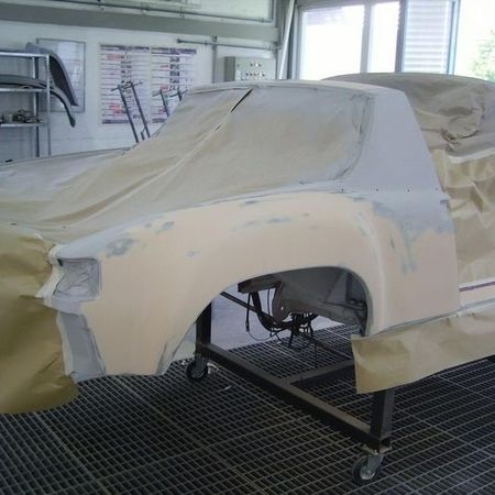 Porsche 914 Abgedeckt mit einer Plane