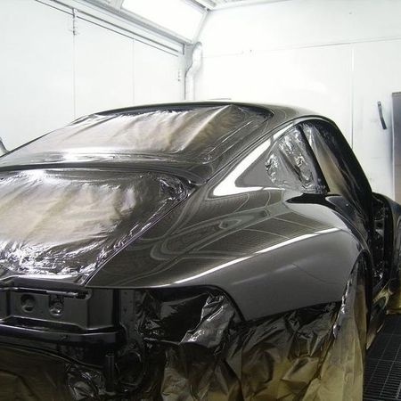 Porsche 933 Zwischenstand der Lackierung.